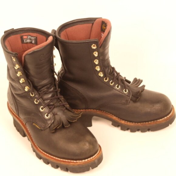 Chippewa Tinsley Leather Logger Boots - Picture 1 of 16